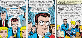 An image of the Human Torch holding two fingers up in a peace sign.